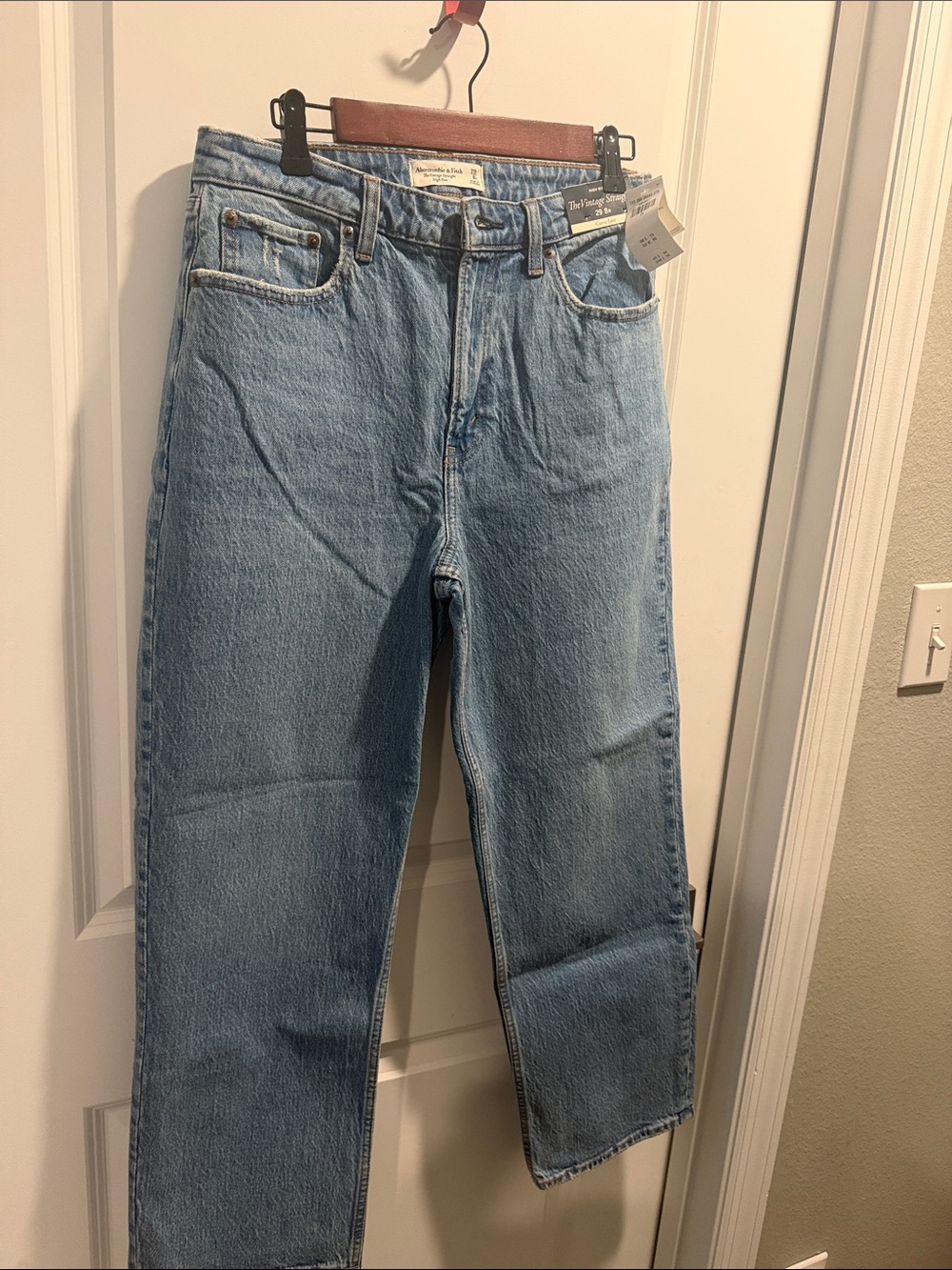 Abercrombie & Fitch Light Wash Straight Jeans